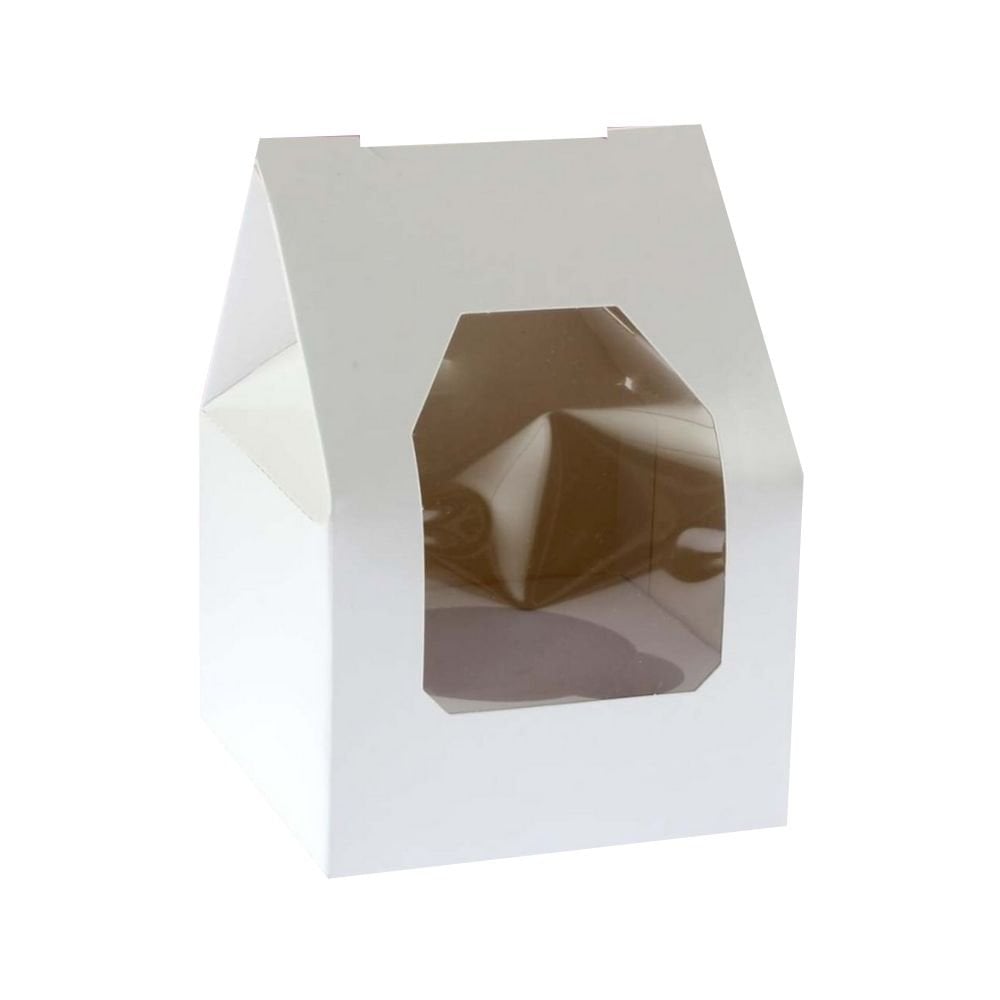 Single White Cupcake/ Muffin Box with Window
