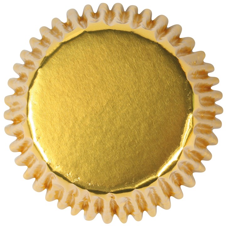 Gold Foil Cupcake Cases - Pack of 60