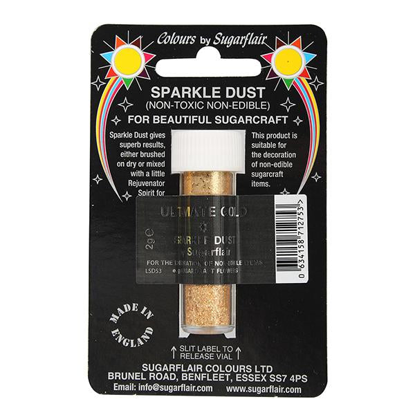 Sugarflair Non-Edible Sparkle Dust - Ultimate Gold