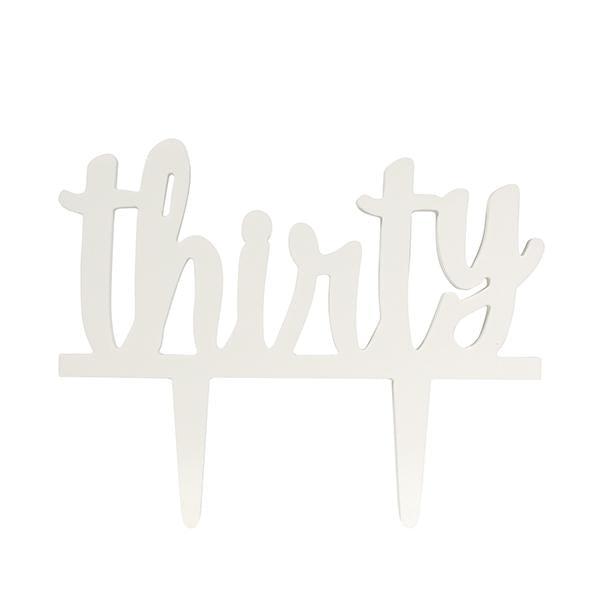 Gumpaste Thirty Pic