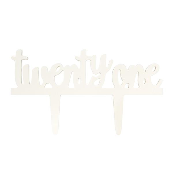 Gumpaste Twenty One Pic