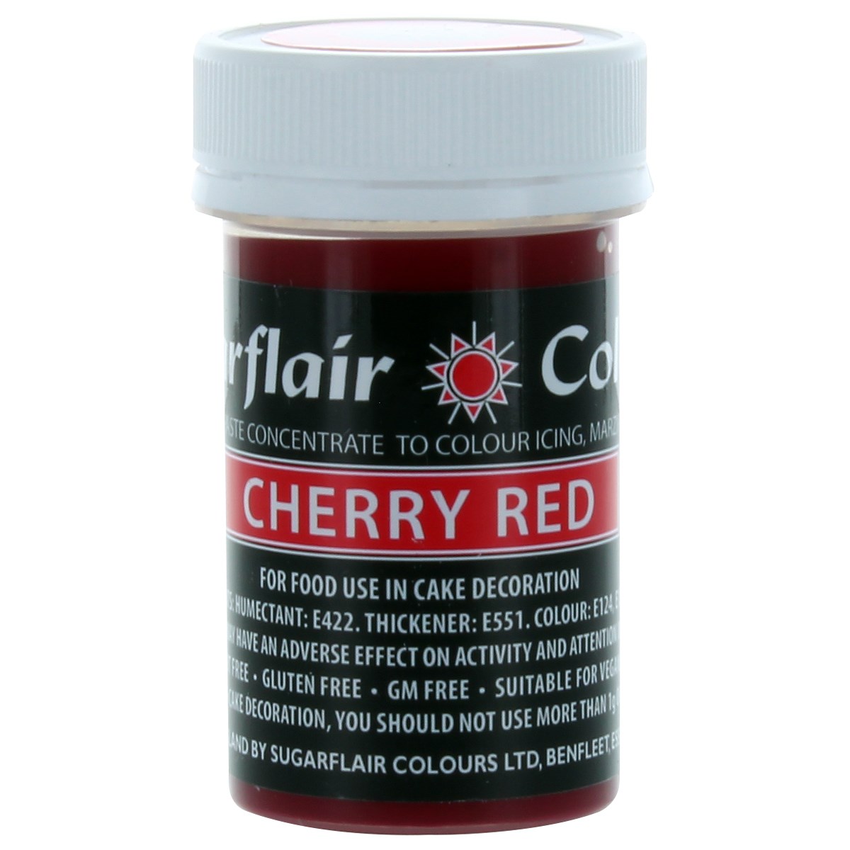 Sugarflair Cherry Red Pastel Paste