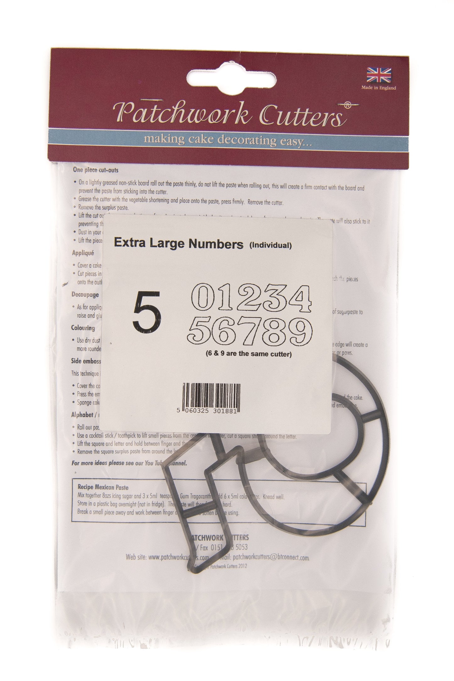 Patchwork Cutters - Extra Large Number 5