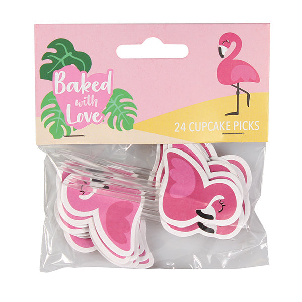 Baked With Love Flamingo Decorative Pic