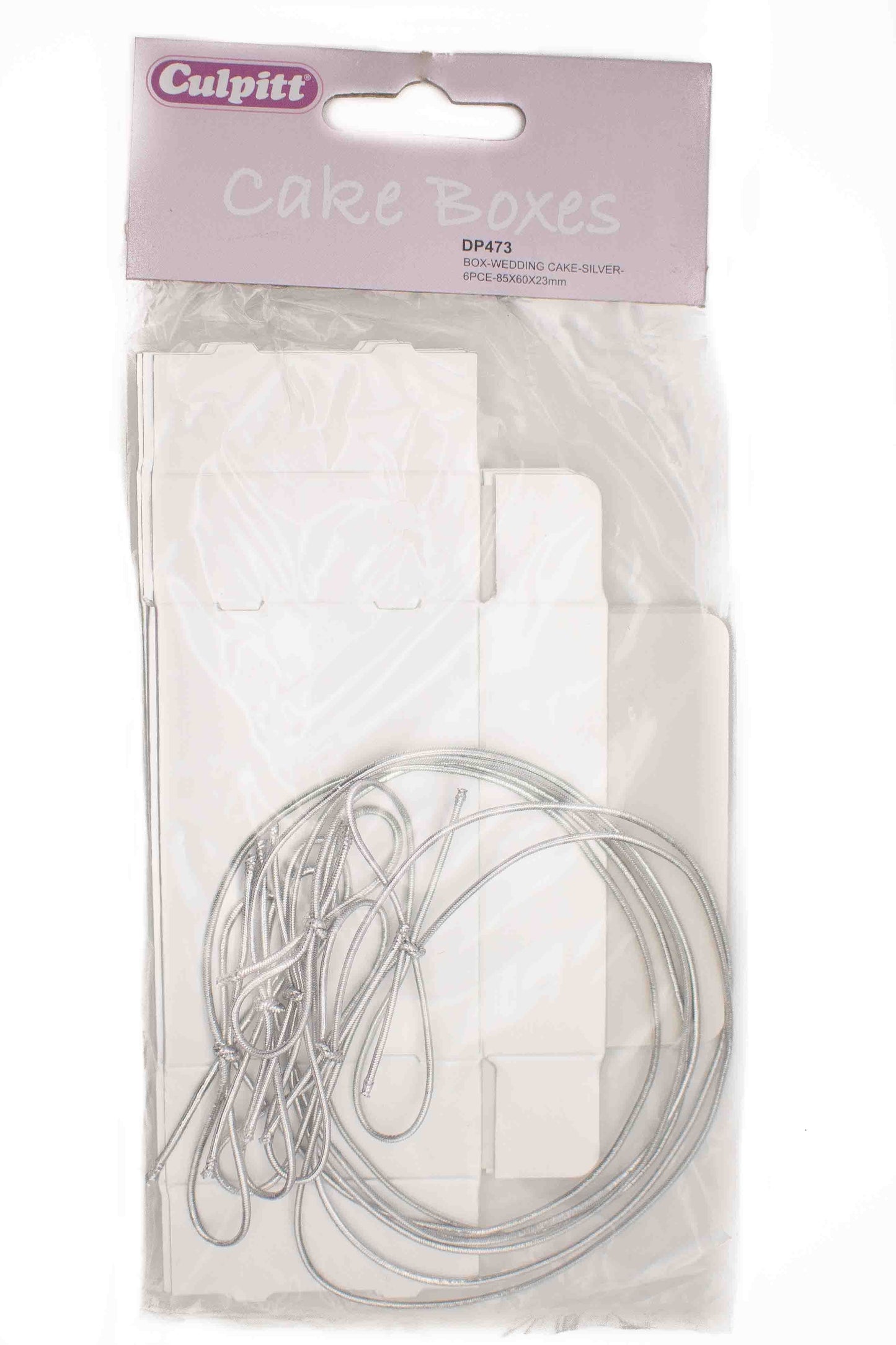 Silver Cake Boxes