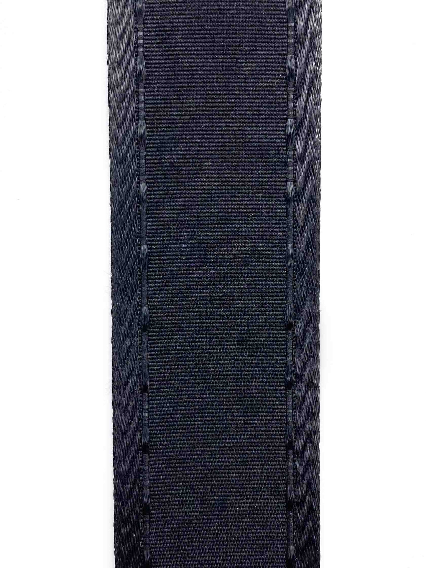 Black Grosgrain with Satin Edge - 25mm
