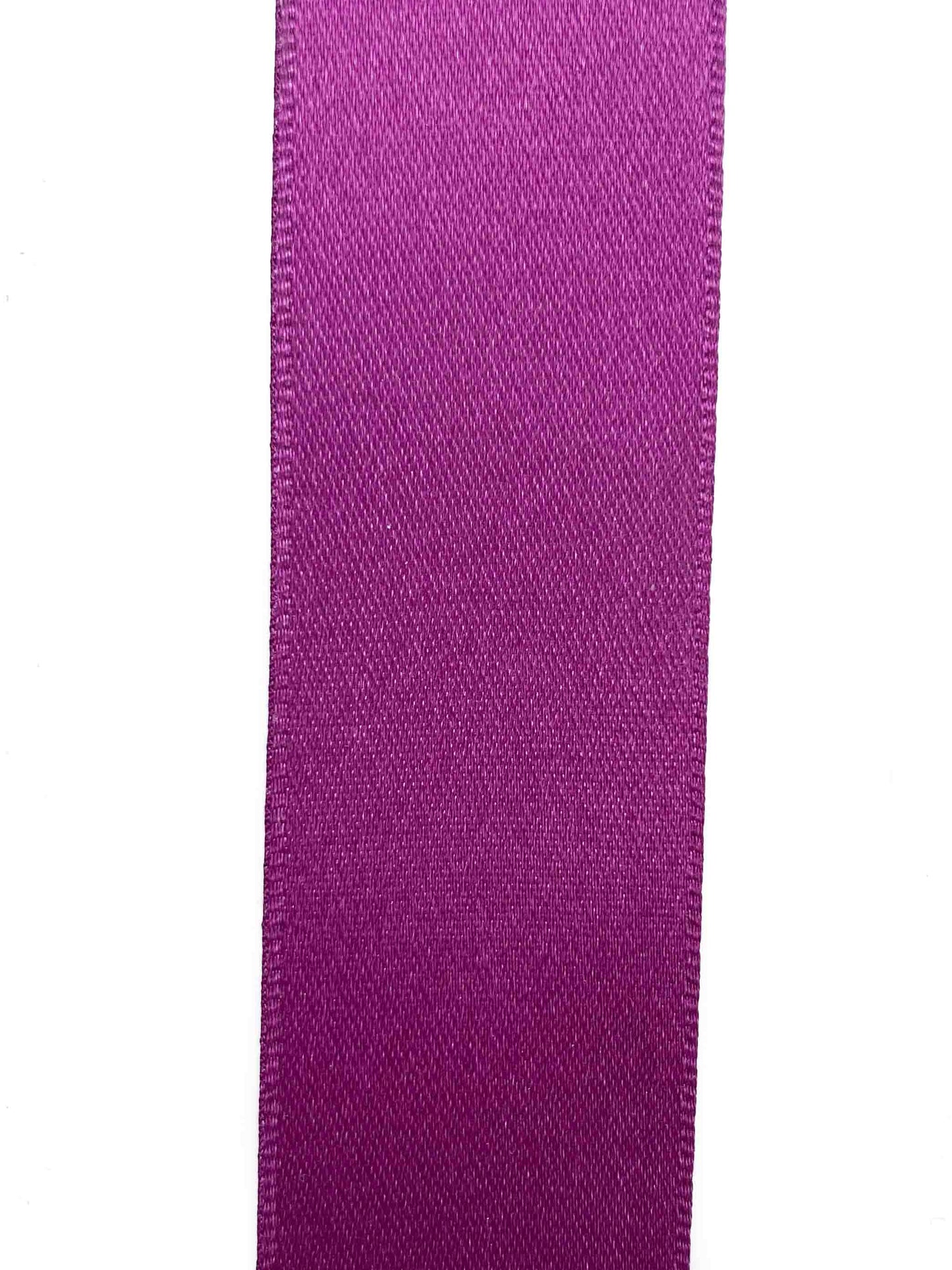 Plum Double Sided Satin - 25mm
