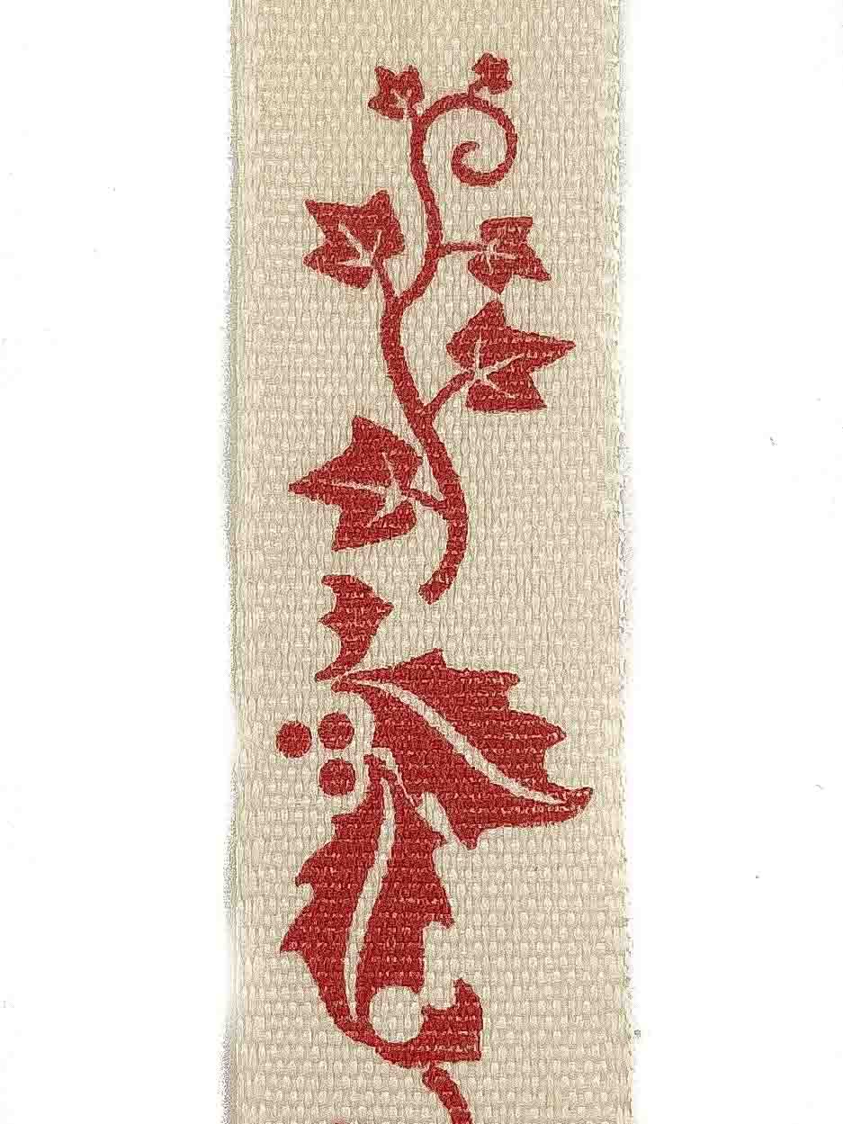Holly and Ivy Red Ribbon - 15mm