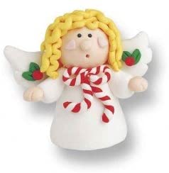 Christmas Angel Claydough Cake Topper