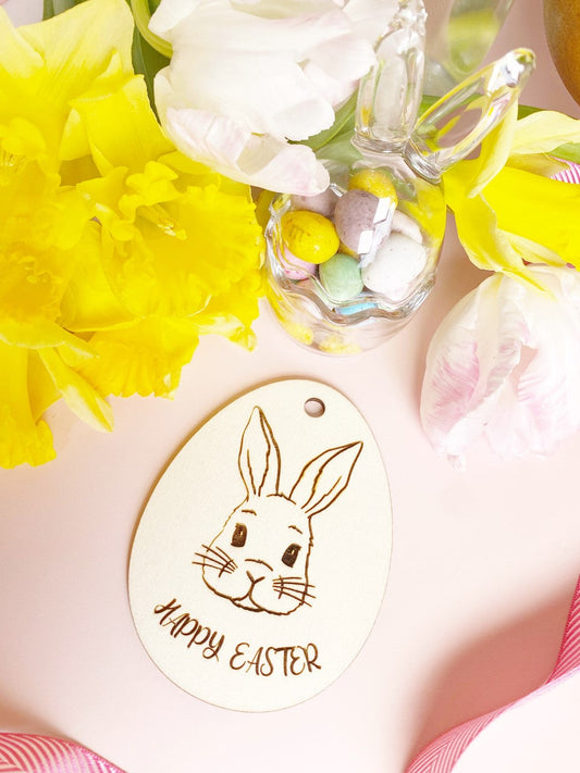 Happy Easter Bunny Gift Tag