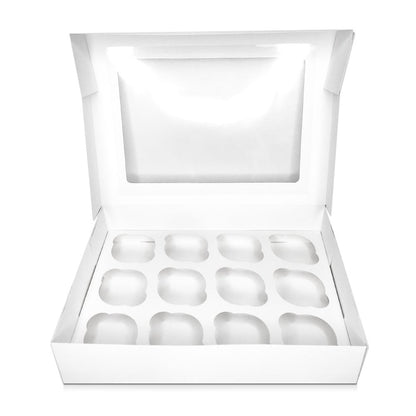 Cupcake/ Muffin Box with Window, Holds 12