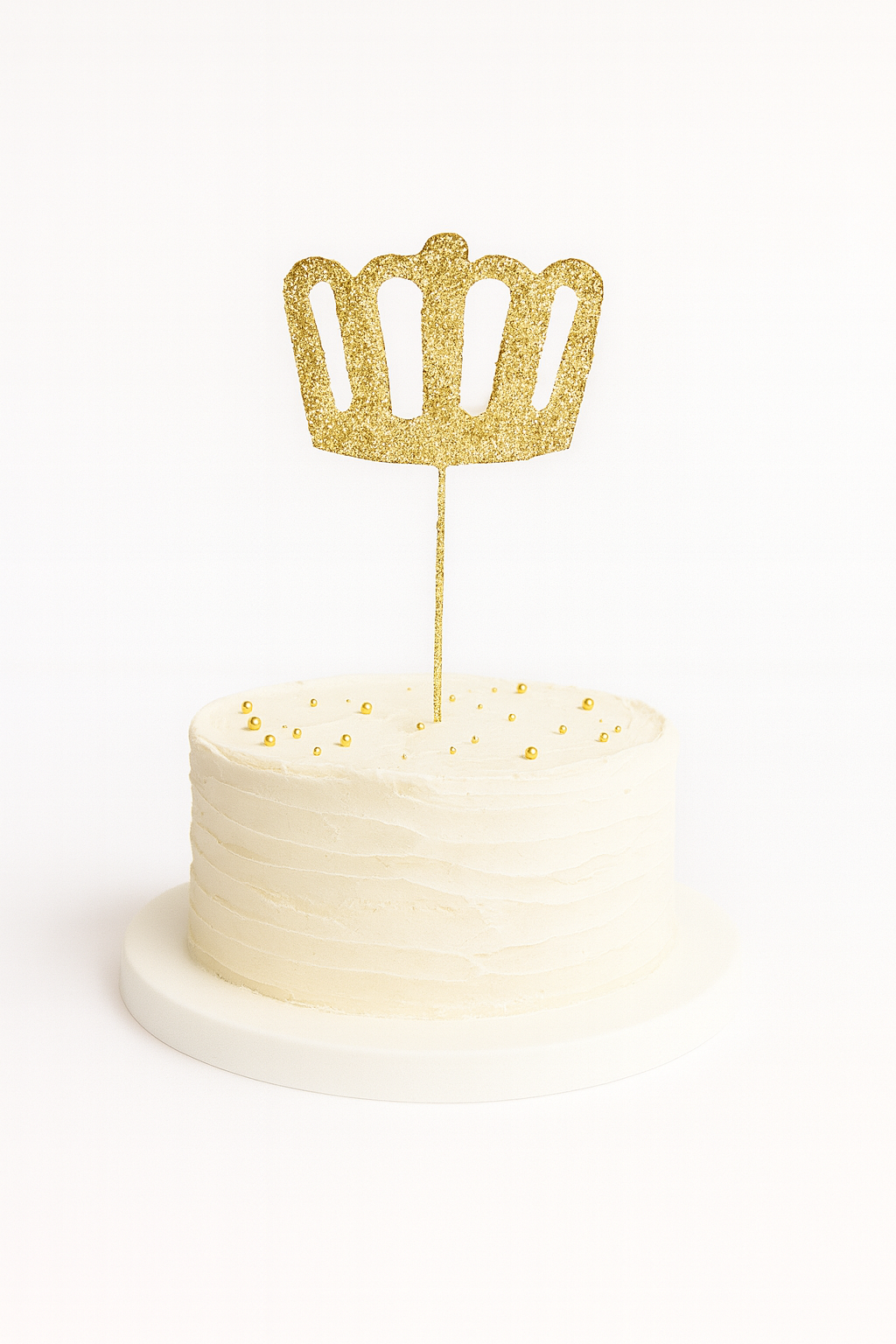 Gold Glitter Pick: Crown