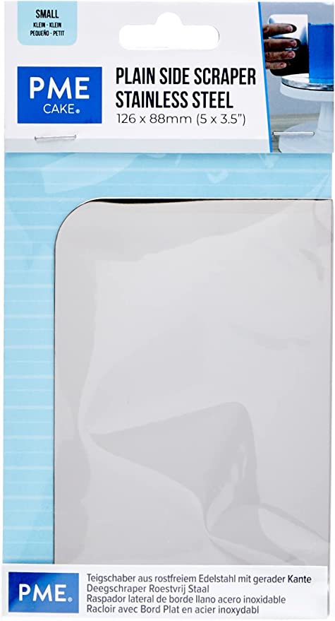 Plain Stainless Steel Side Scraper - Small