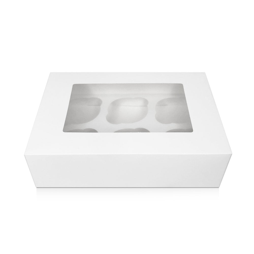 Cupcake/ Muffin Box with Window, Holds 6