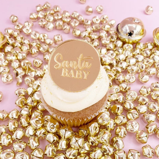 'Santa Baby' Cupcake Disc - Mini