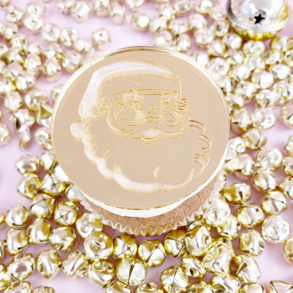 Santa Face Cupcake Disc - Mini
