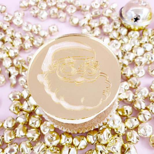 Santa Face Cupcake Disc - Large