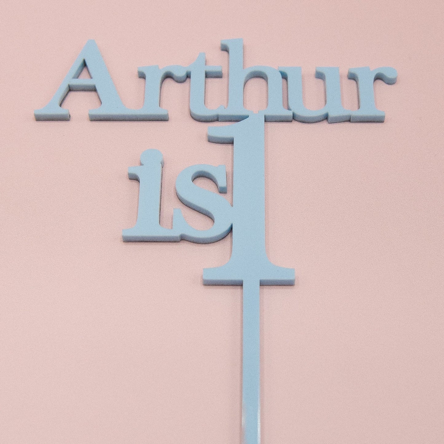 Personalised Name & Age Cake Topper