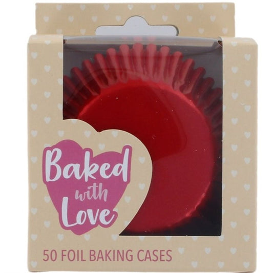 Red Foil Baking Cases - Pack Of 50