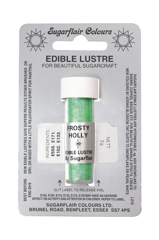 Sugarflair Edible Lustre Colour - Frosty Holly