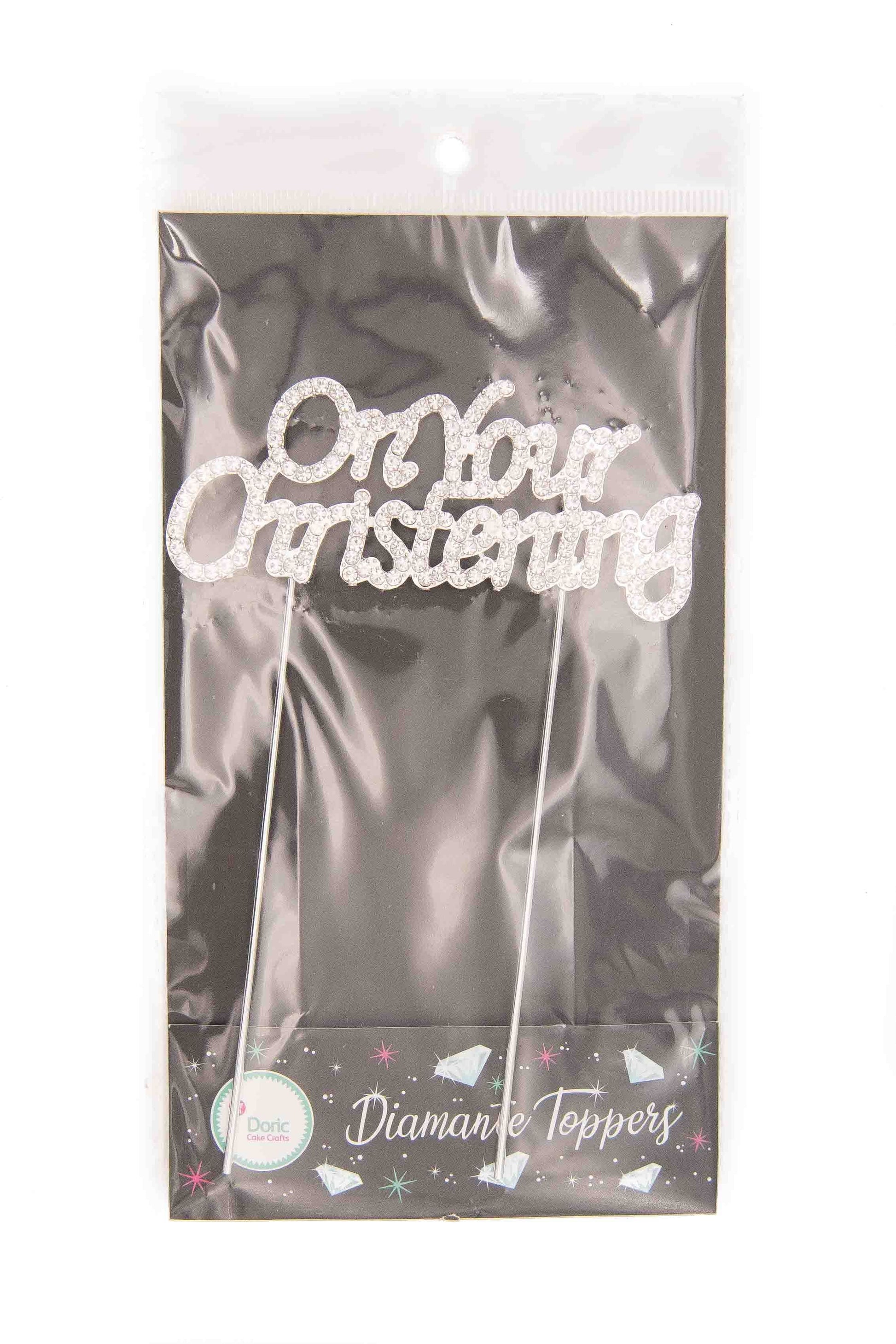 Diamante Topper - On Your Christening