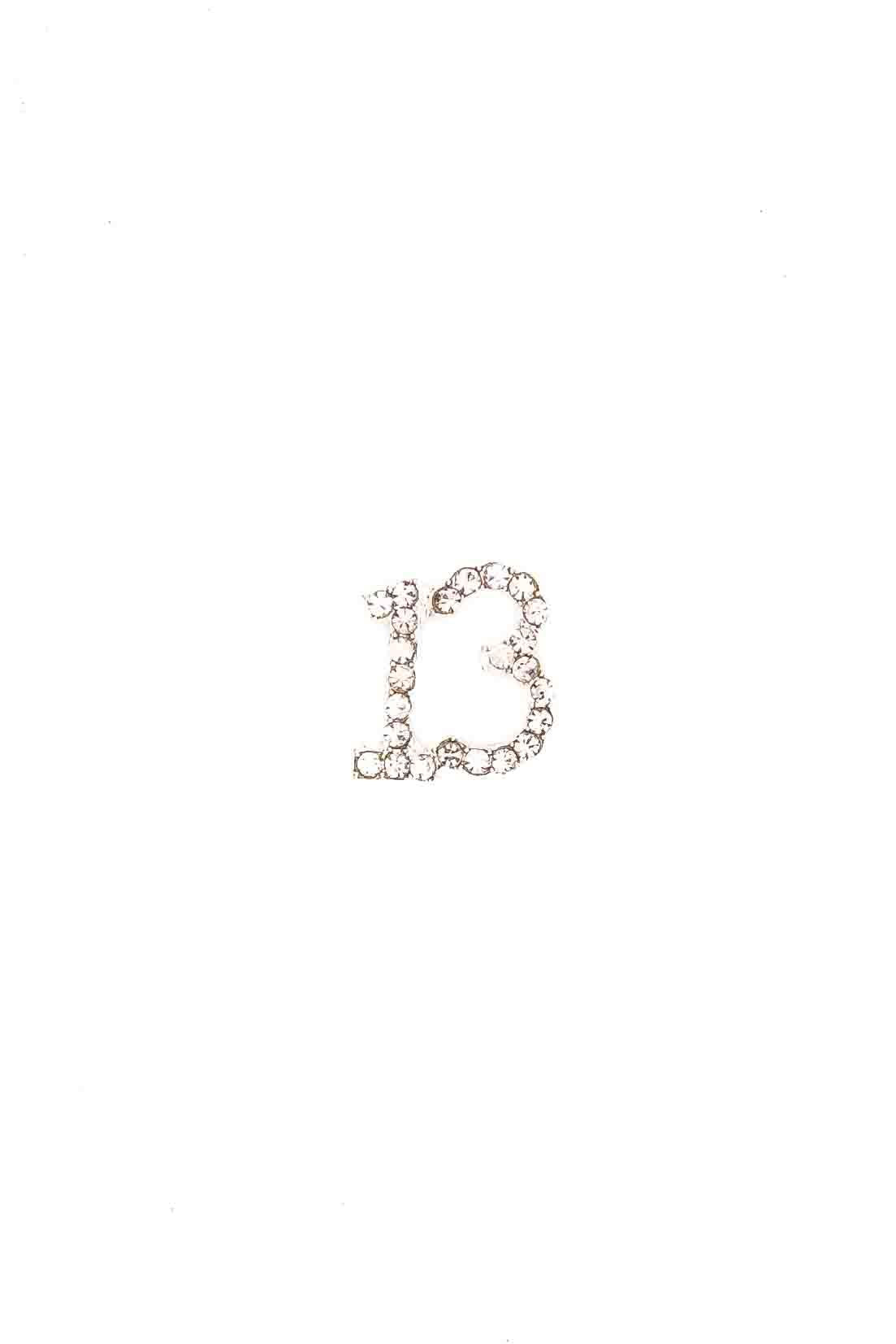 Small Diamanté 13 on Silver
