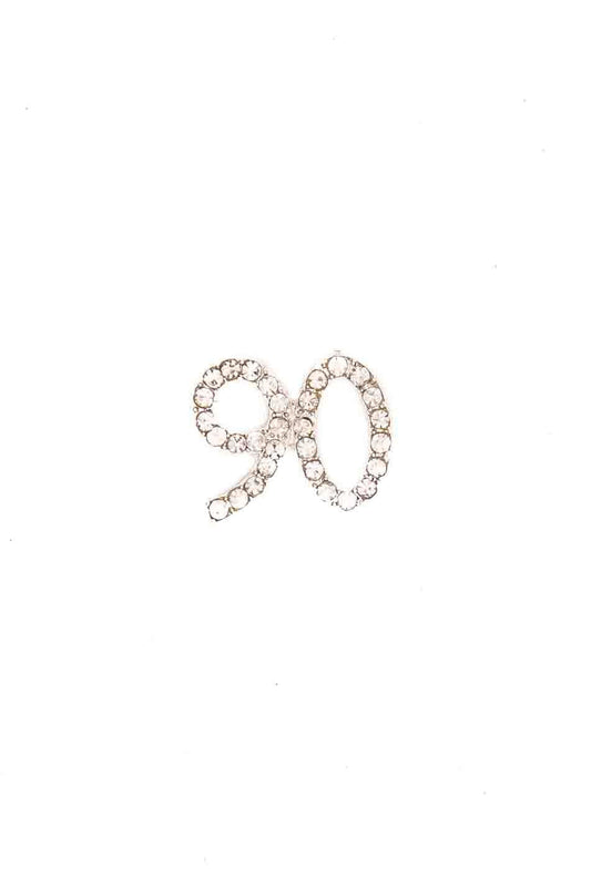Small Diamanté 90 on Silver