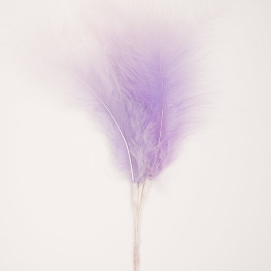 Purple Feather Topper