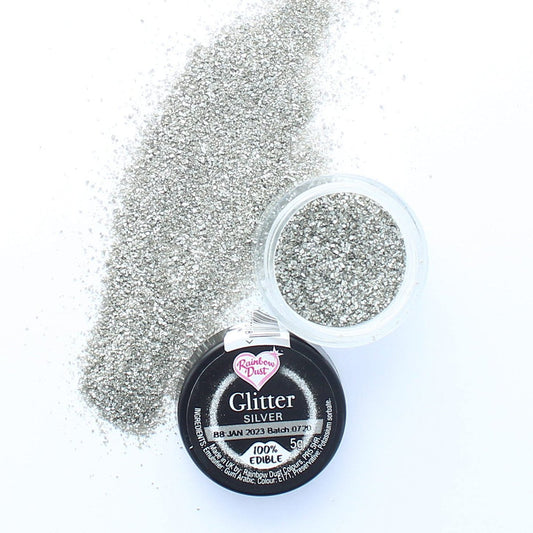 Rainbow Dust Edible Glitter Silver - 5g