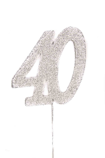 Silver Glitter Picks: Number 40