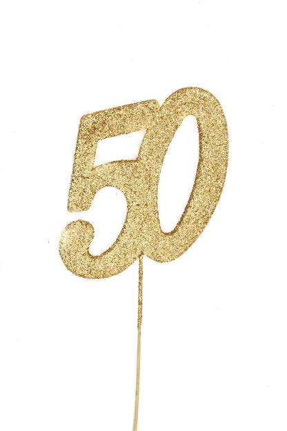 Gold Glitter Picks: Number 50
