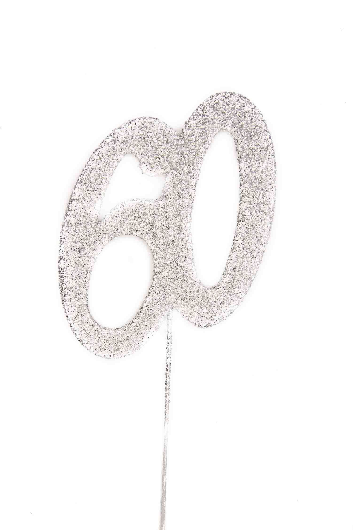 Silver Glitter Picks: Number 60