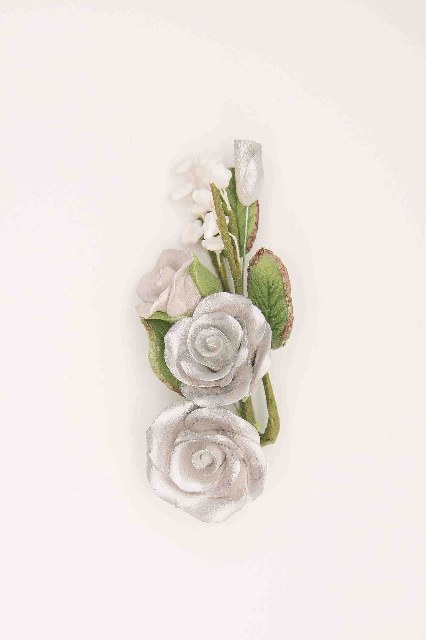Small Silver Rose Spray