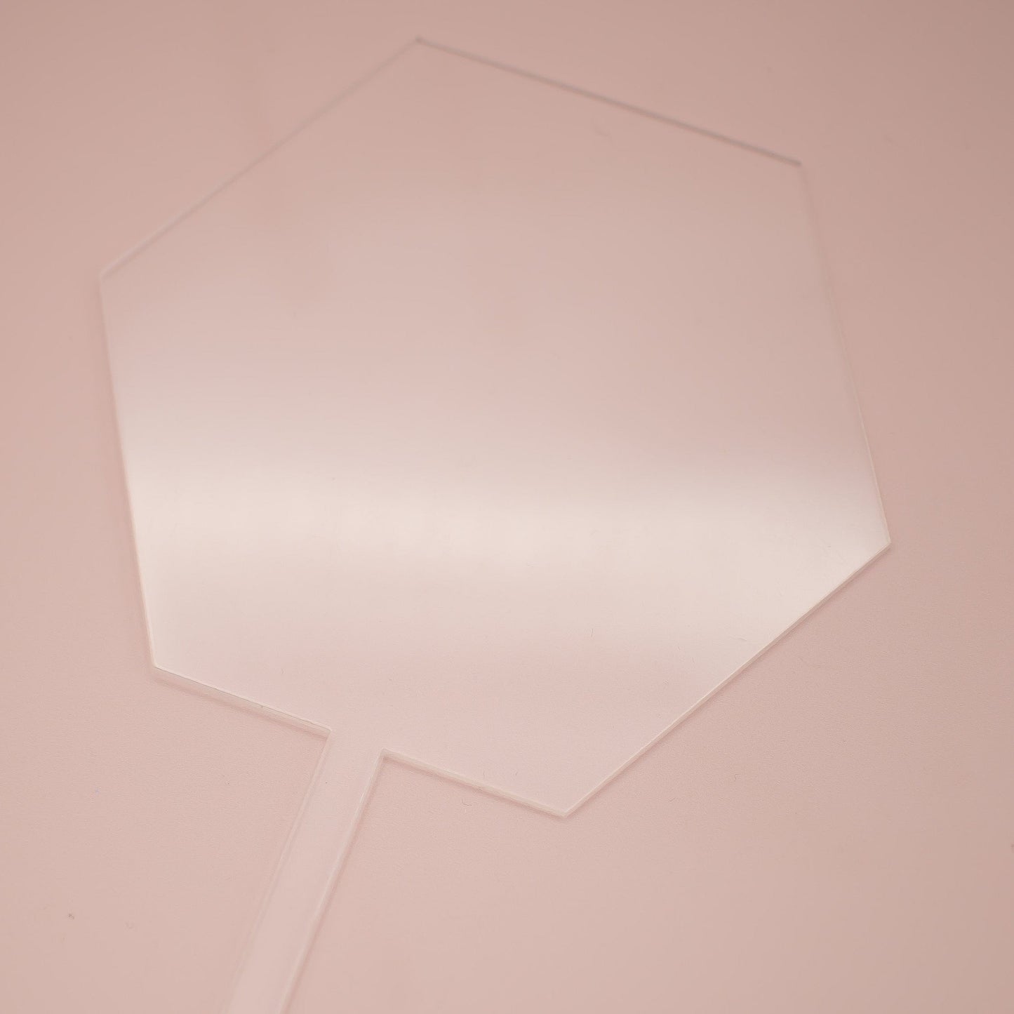 Hexagonal Transparent Topper - 6 pack