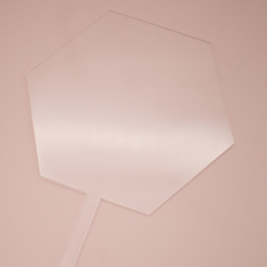 Hexagonal Transparent Topper - 6 pack