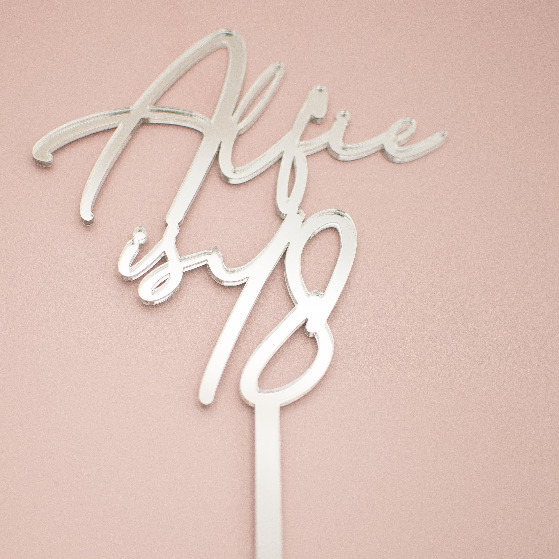 Personalised Name and Age Topper