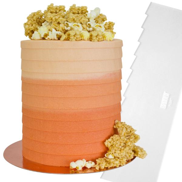 PME Tall Patterned Edge Side Scraper - Pleat