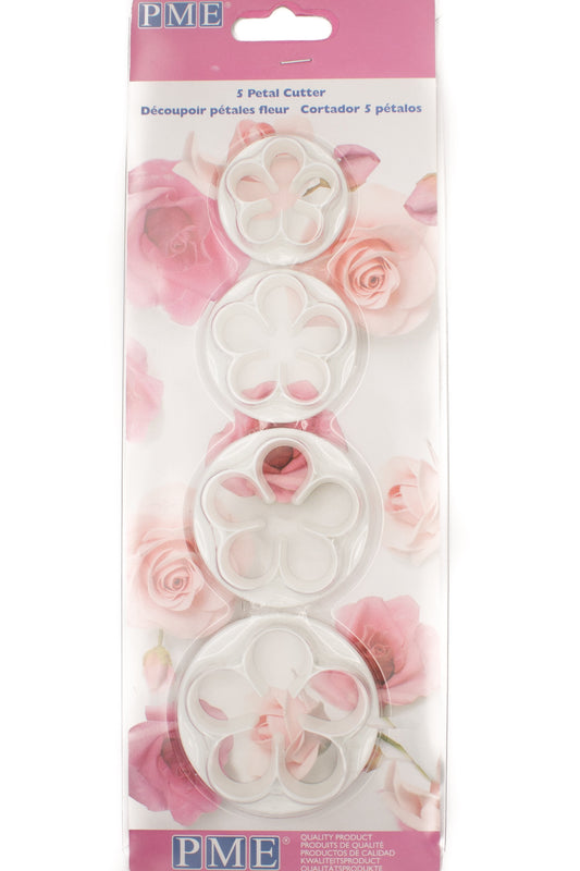 PME 5 Petal Cutter - 4 Cutter set