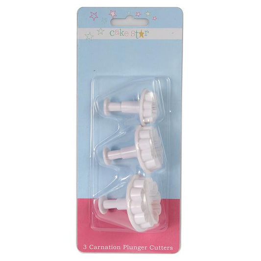Cake Star 3 Carnation Plunger Cutters