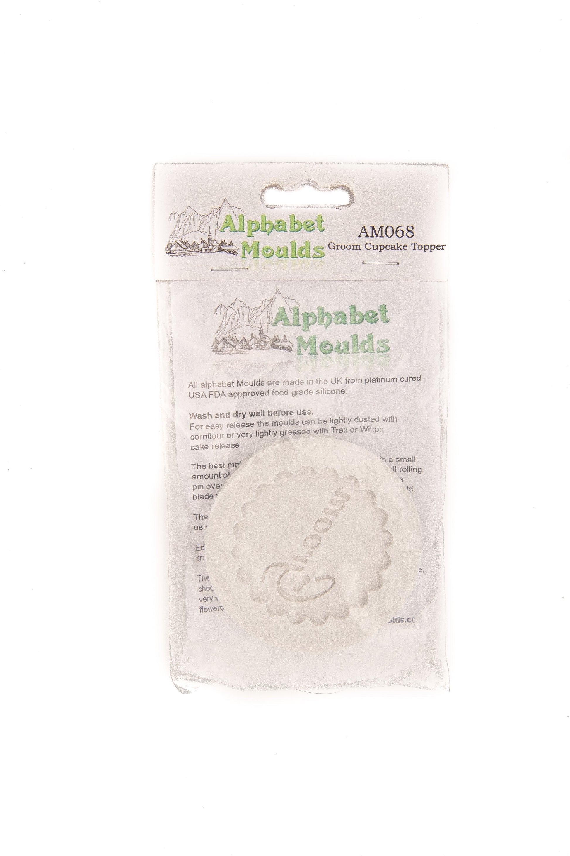 Alphabet Moulds - Groom Cupcake Topper