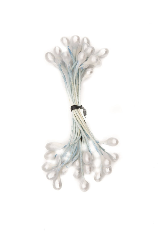 Large Pale Blue Pearlised Stamens