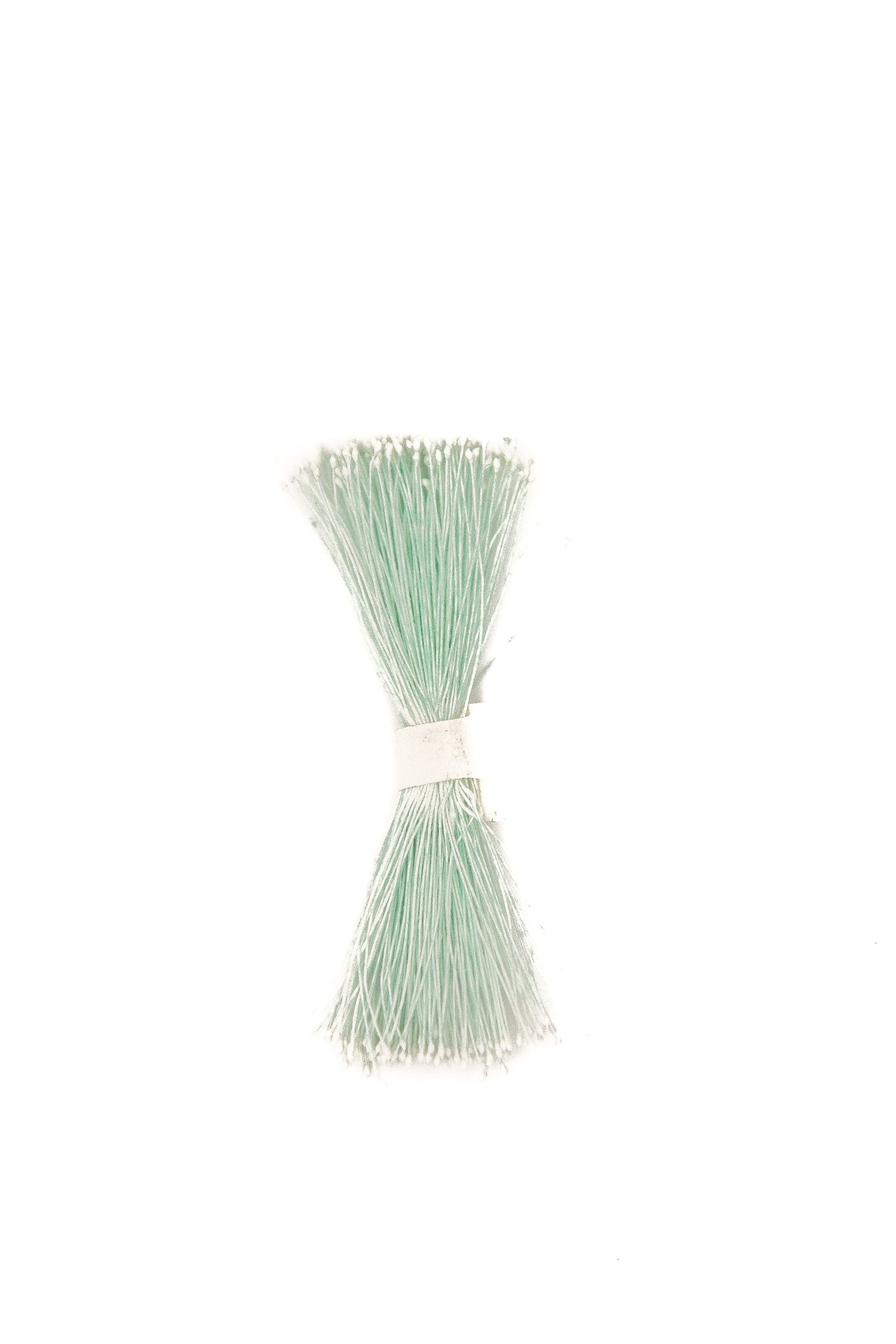 Extra Small Pale Green Stamens with a White Head