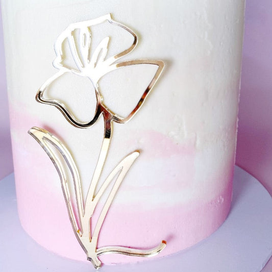 Daffodil Fine Line Cake Charm