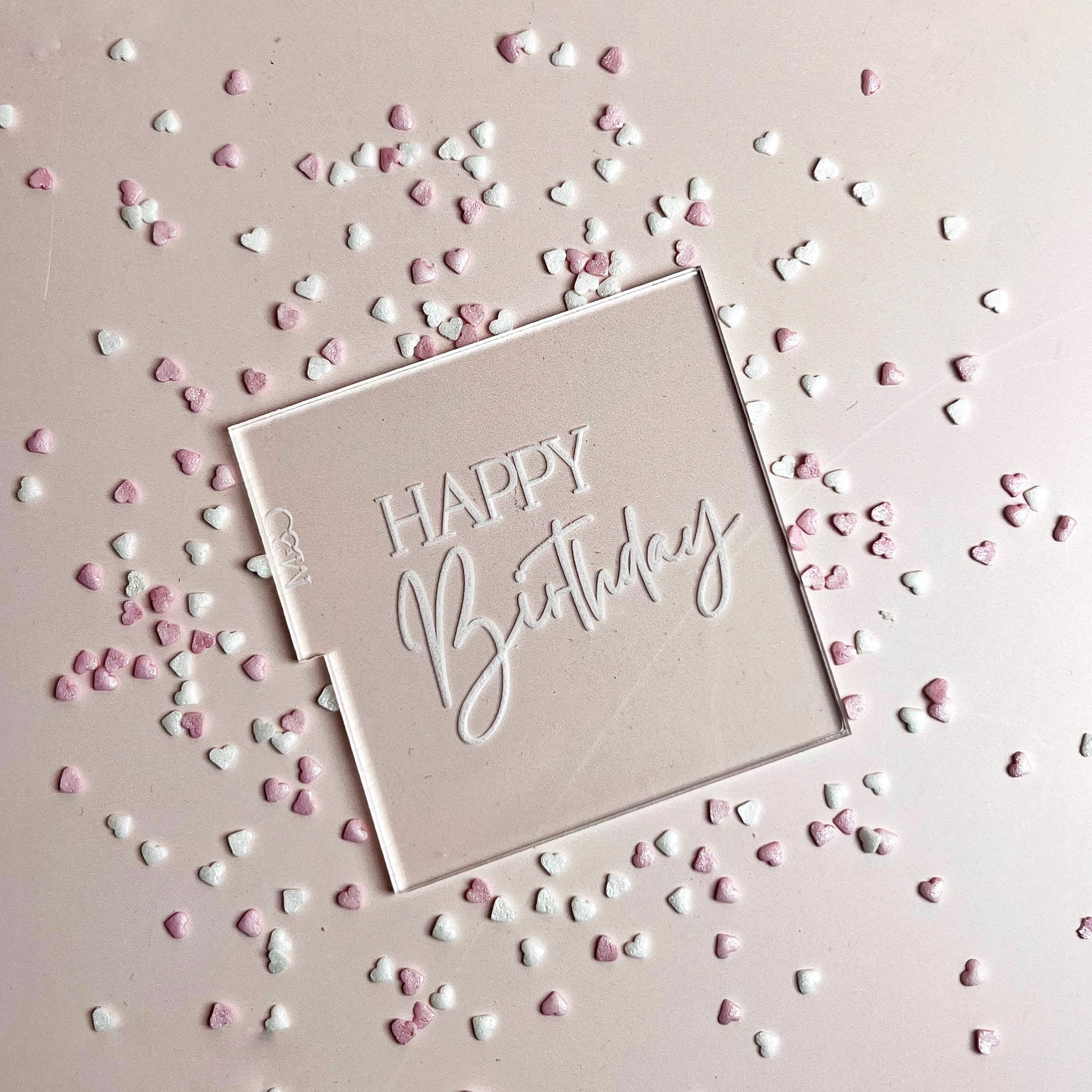 Reverse Embosser - Happy Birthday