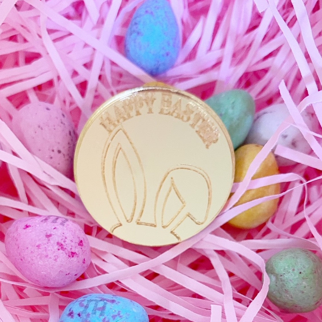 Happy Easter Bunny Ears Disc