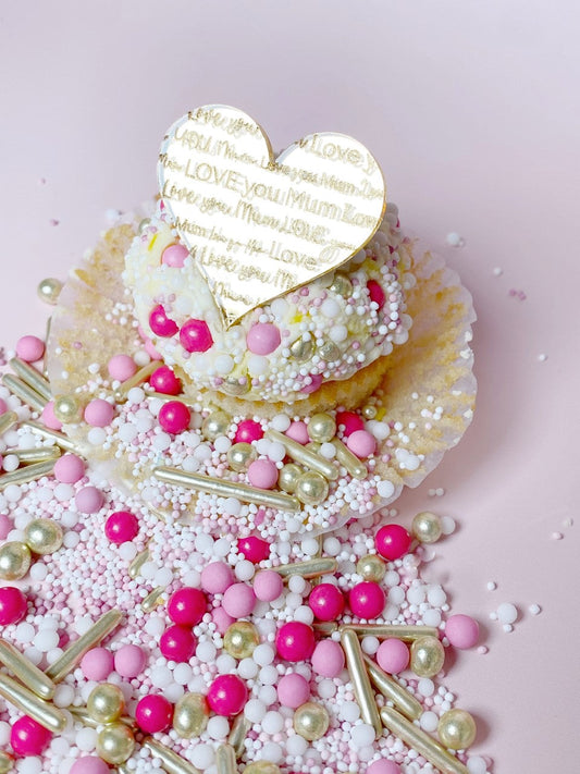 Engraved 'Love you Mum' heart charm