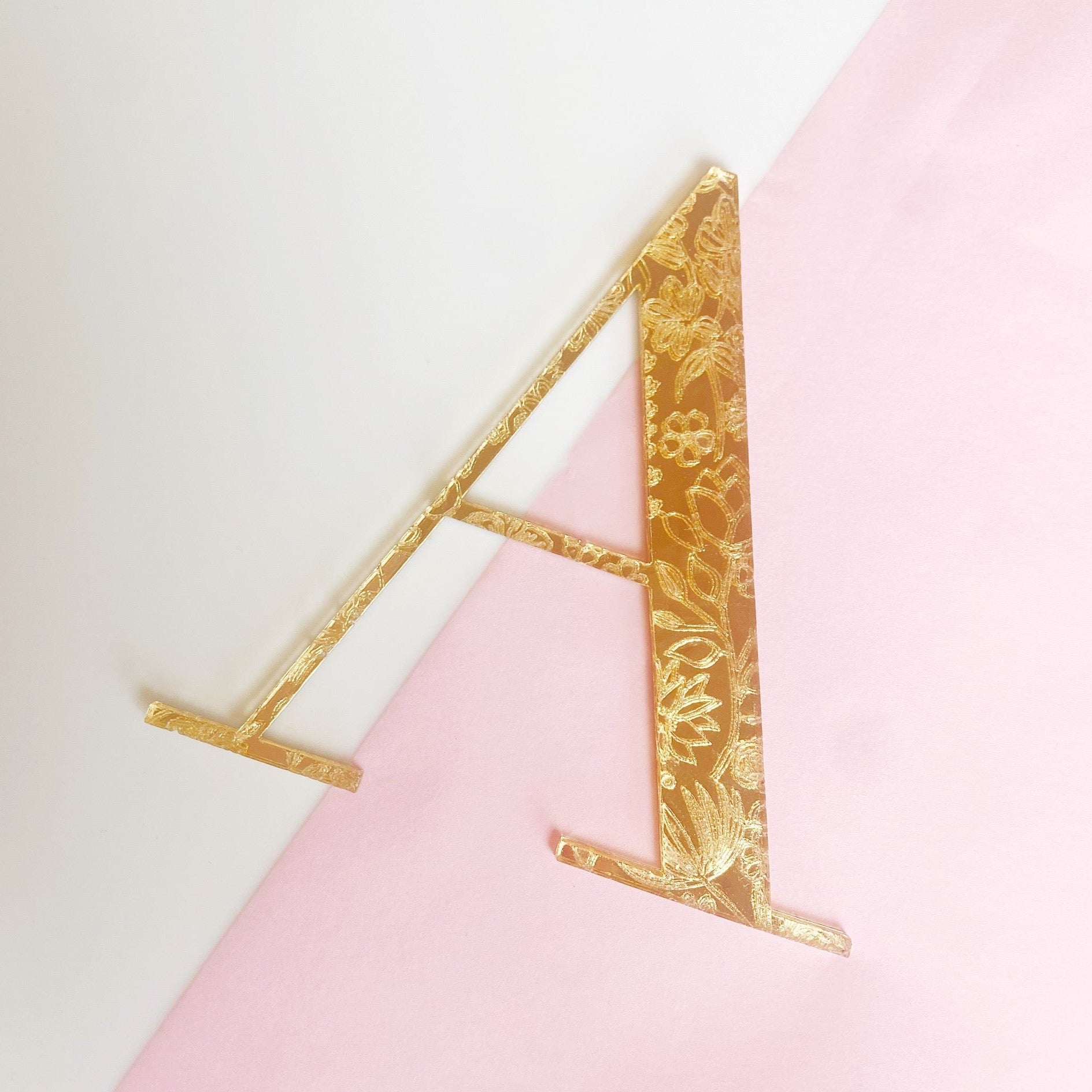 Floral Letter Charms