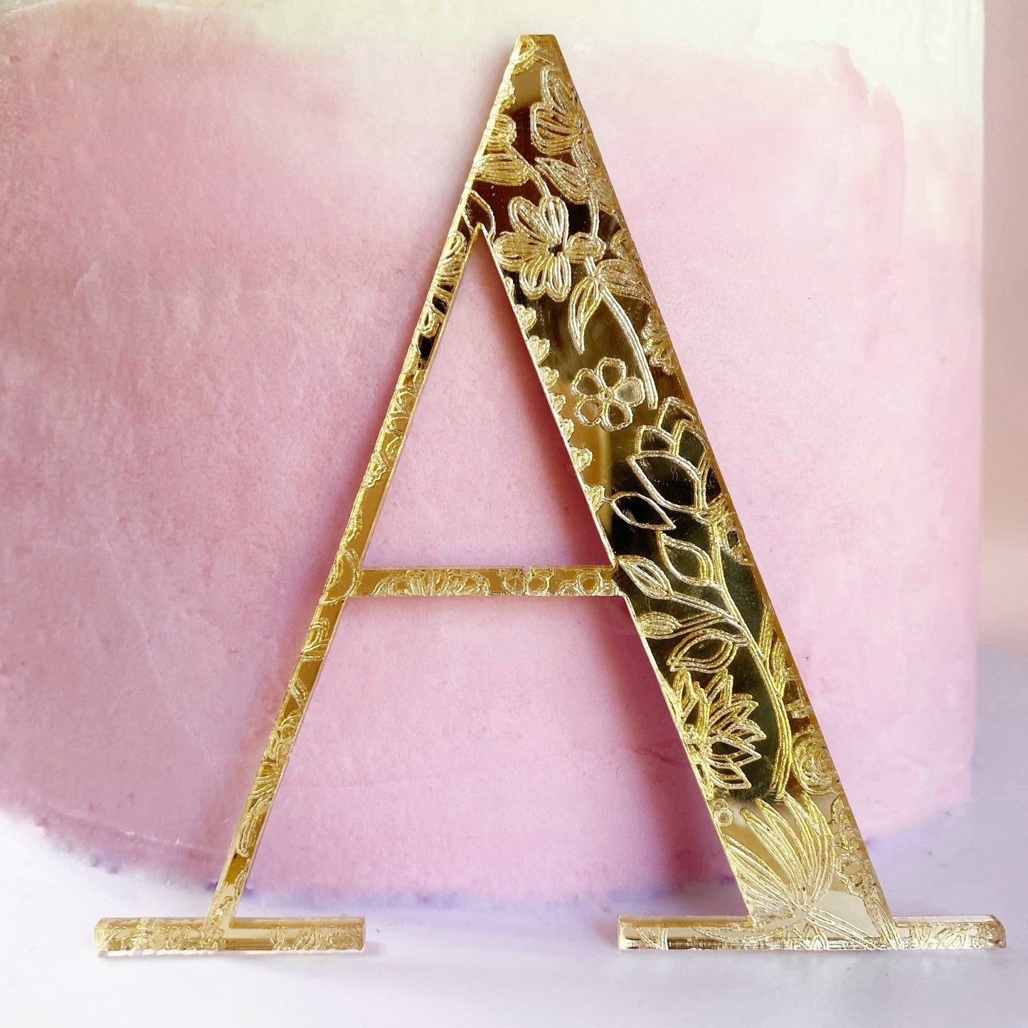 Floral Letter Charms