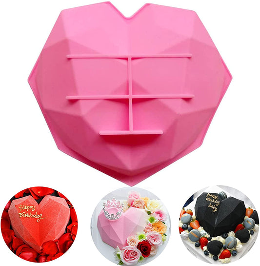 Geometric Heart Mould - Large