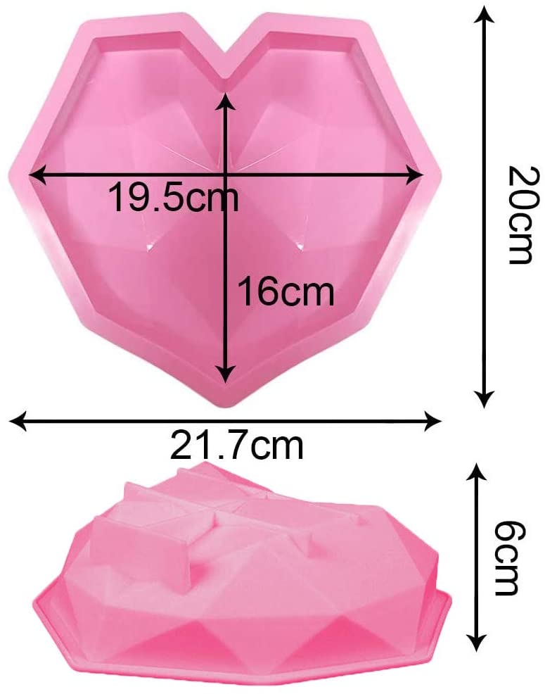 Geometric Heart Mould - Large